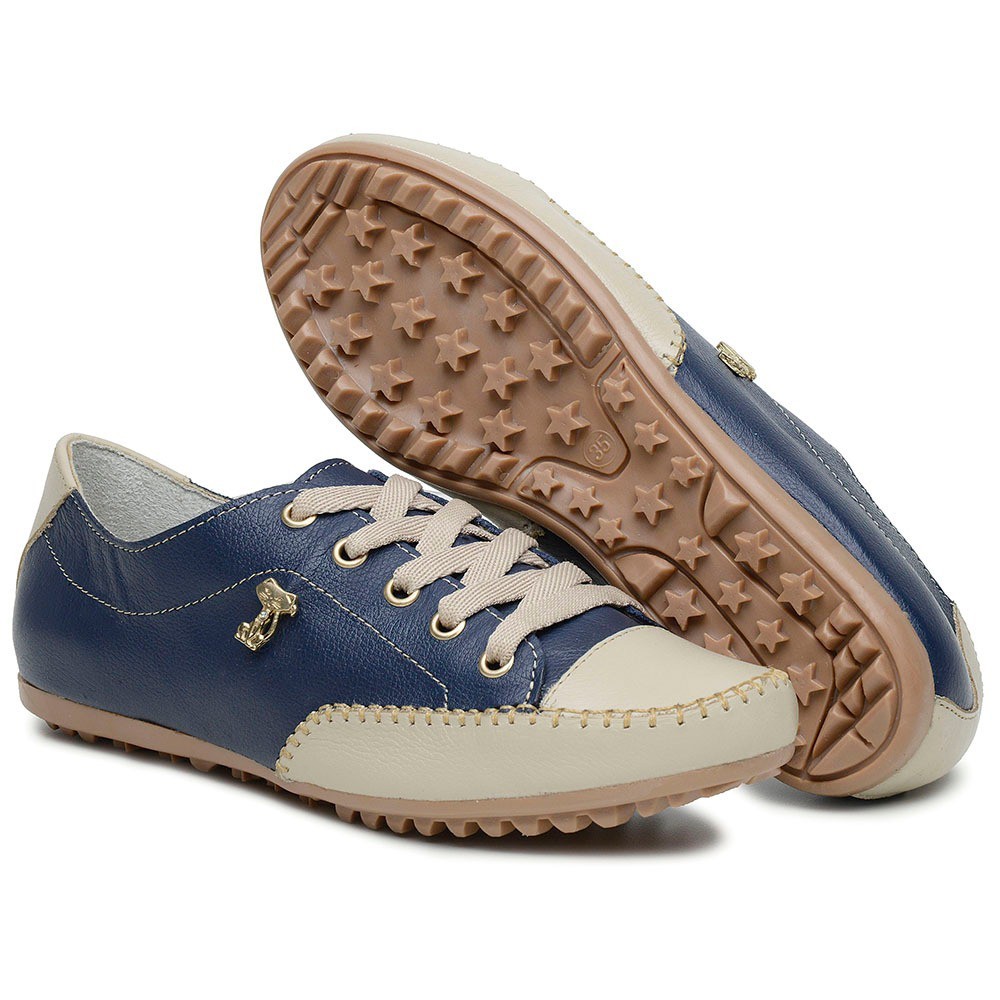 Mocatênis Feminino Tênis Em Couro Legítimo Sapato Social Casual Sapatênis