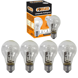 Kit 5 Lâmpada Halógena Clássica Foxlux 42W 127V | iluminação intensa, durabilidade em Oferta na Shopee