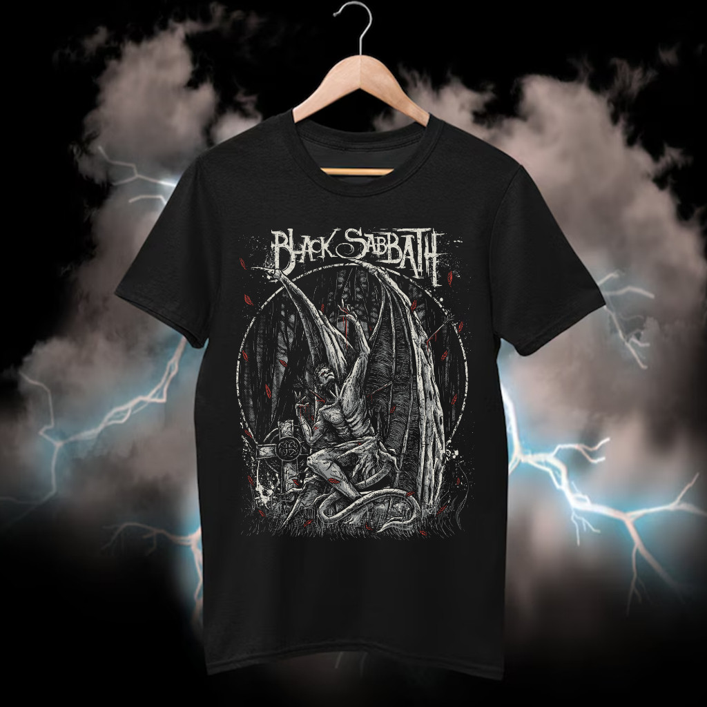 Camiseta Black Sabbath Banda Heavy Metal Unissex Oversized Streetwear Algodão Confort Moda Urbana