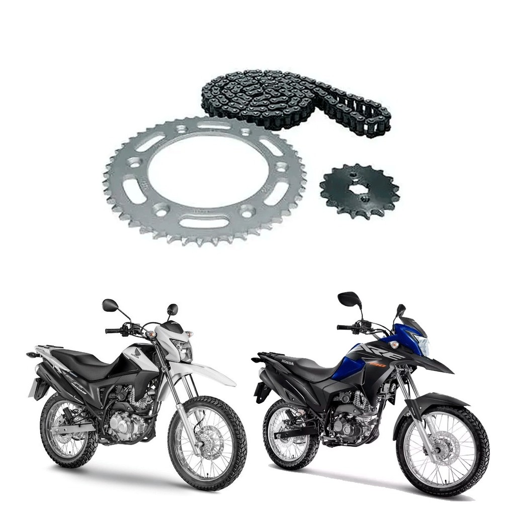 Kit  RELACAO Tração Honda Nxr Bros 160 Xre 190 Original Cofap