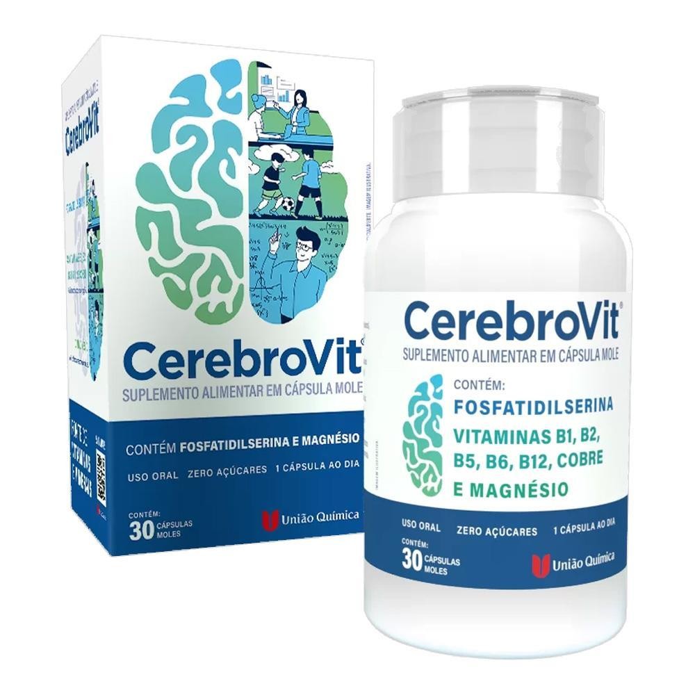 CEREBROVIT COM 30 CÁPSULAS MOLE UNIÃO QUIMICA