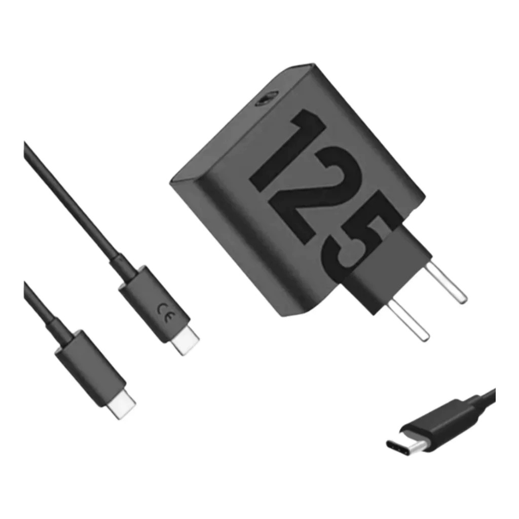 Carregador 125W com Cabo Tipo C 6A Carga Rápida Power - detalhe