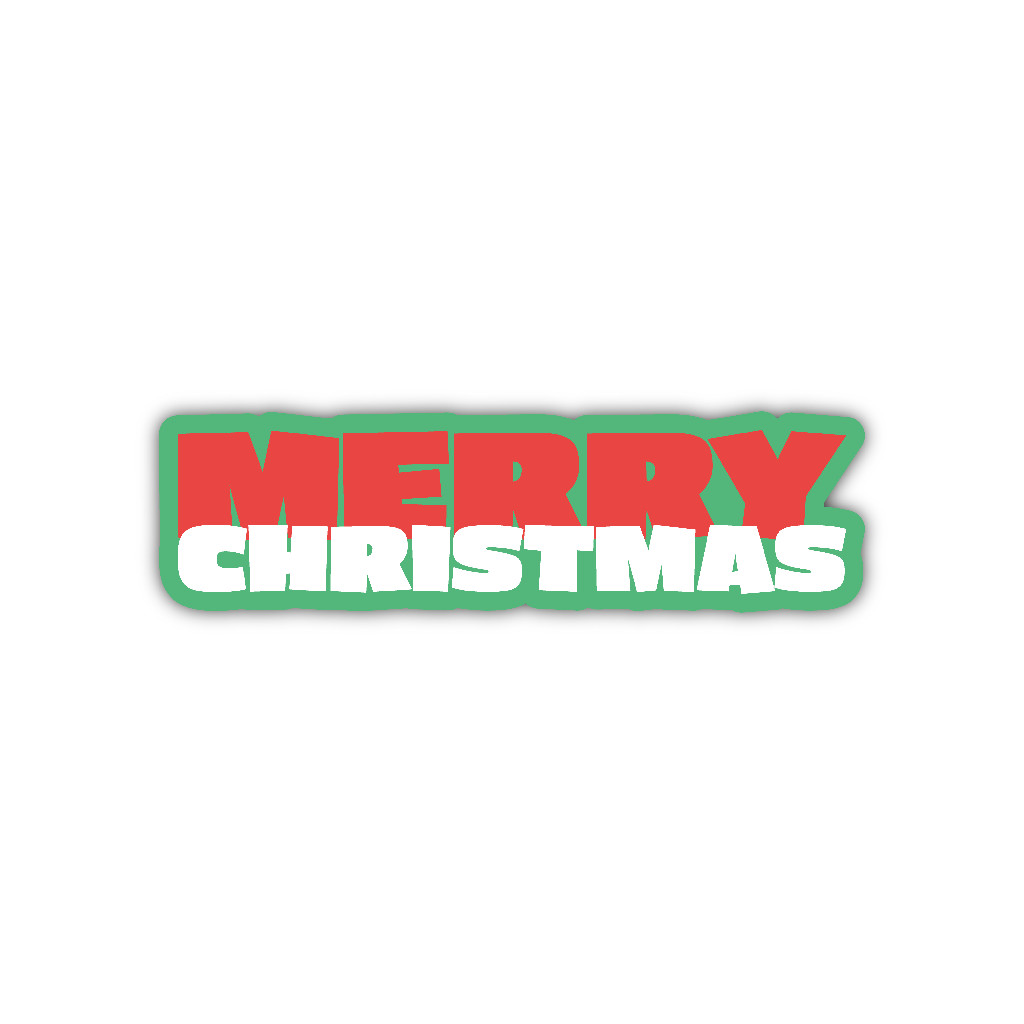 Placa Decorativa Feliz Natal - Merry Christmas 2 - Decoração