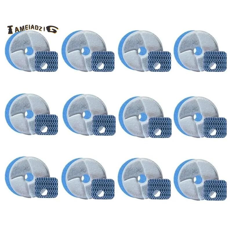 12pçs Filtros De Substituição Para Fonte De Cachorro E Gato , Bebedor De Água De Estimação , Acessório Limpo , Elemento