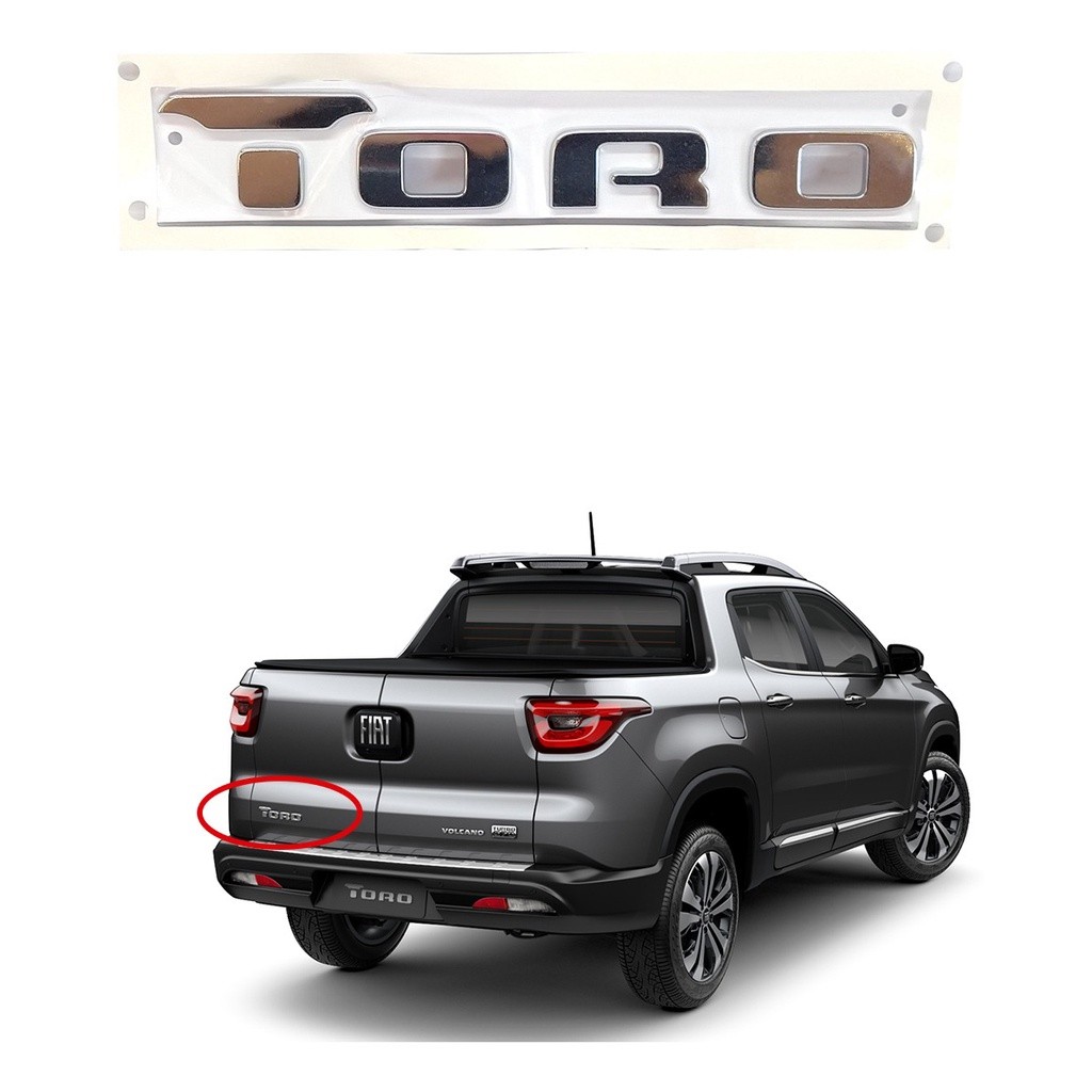 Emblema Sigla Lateral Santo Antonio Toro 2016 A 2022 Fiat em Oferta na Shopee