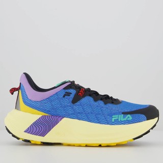 Tênis Fila Racer Skytrail Azul e Roxo em Oferta na Shopee