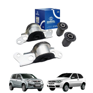 kit bucha bandeja dianteira sem barra uno mobi palio sampel em Oferta na Shopee