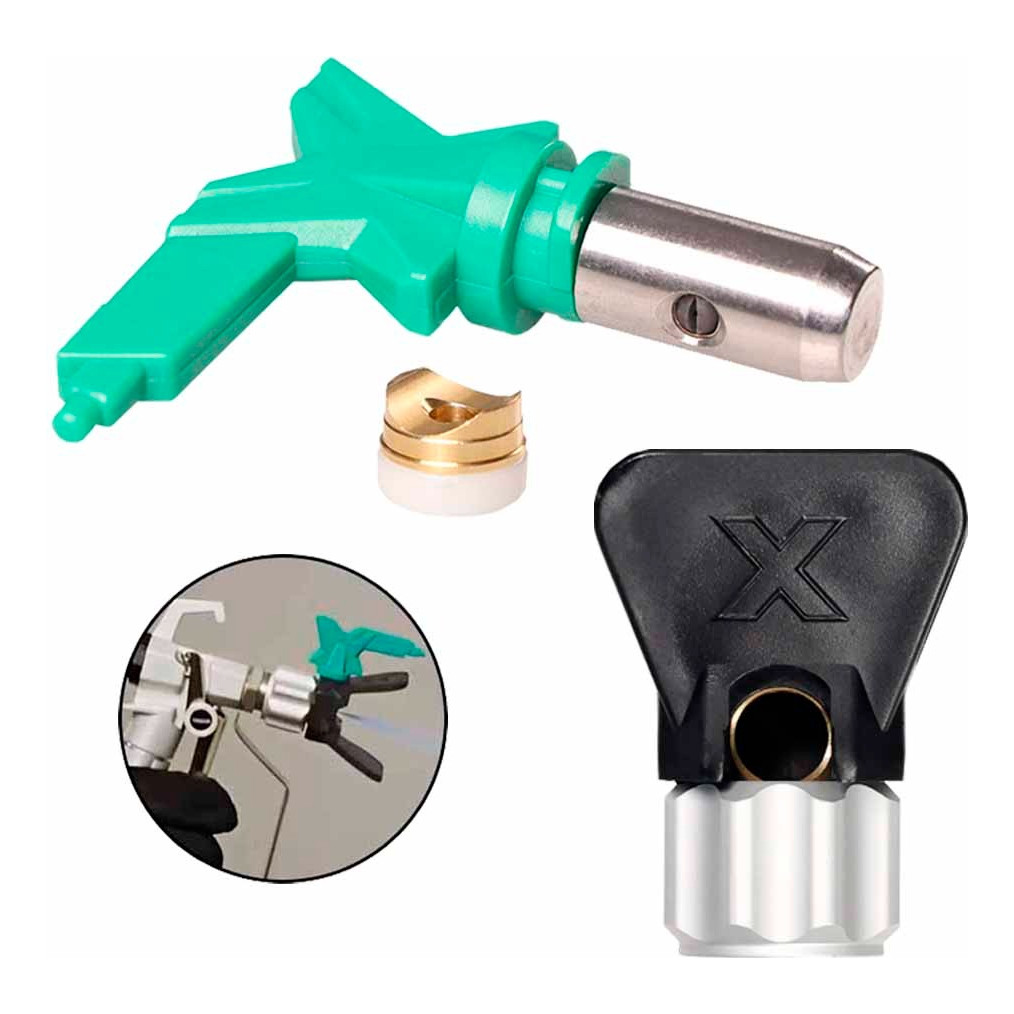 Porta Bico+ Bico Para Pintura Airless Baixa Pressão Fflp 108