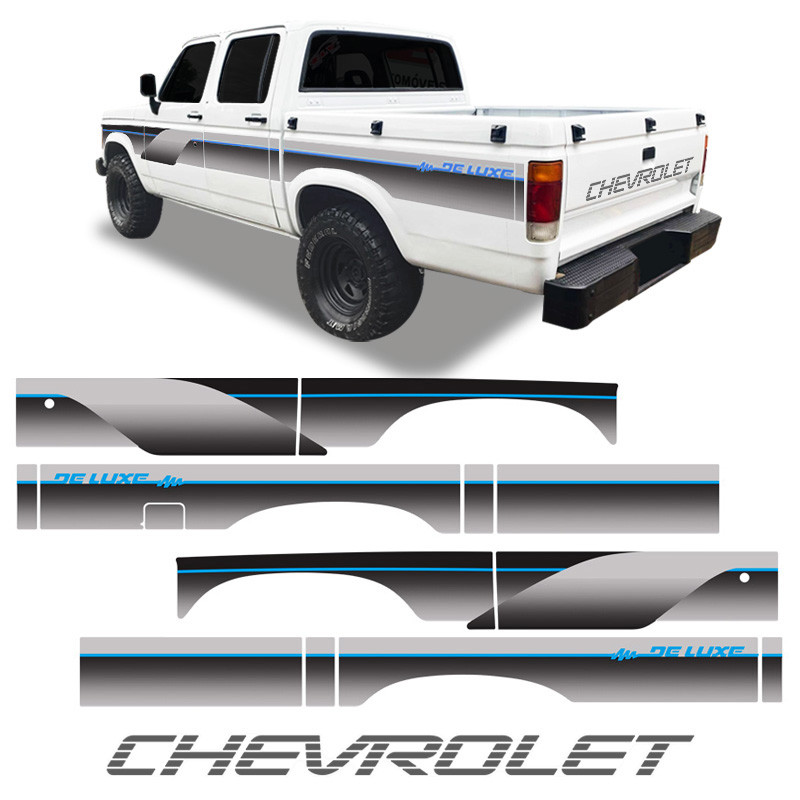 Kit Faixa D20 Deluxe 1993 1994 Traseira Chevrolet Cab. Dupla em Oferta na Shopee
