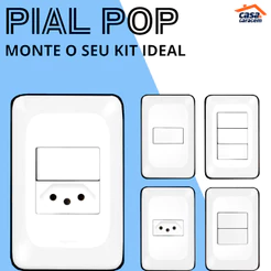 Tomadas Interruptores Pial Pop - Monte seu Kit