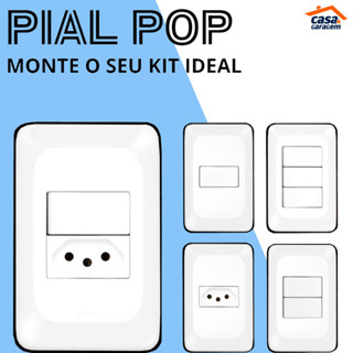 Tomadas Interruptores Pial Pop - Monte seu Kit em Oferta na Shopee