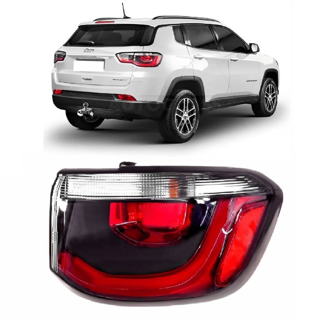 Lanterna Traseira Jeep Compass 2017 2020 Canto C Led Direito