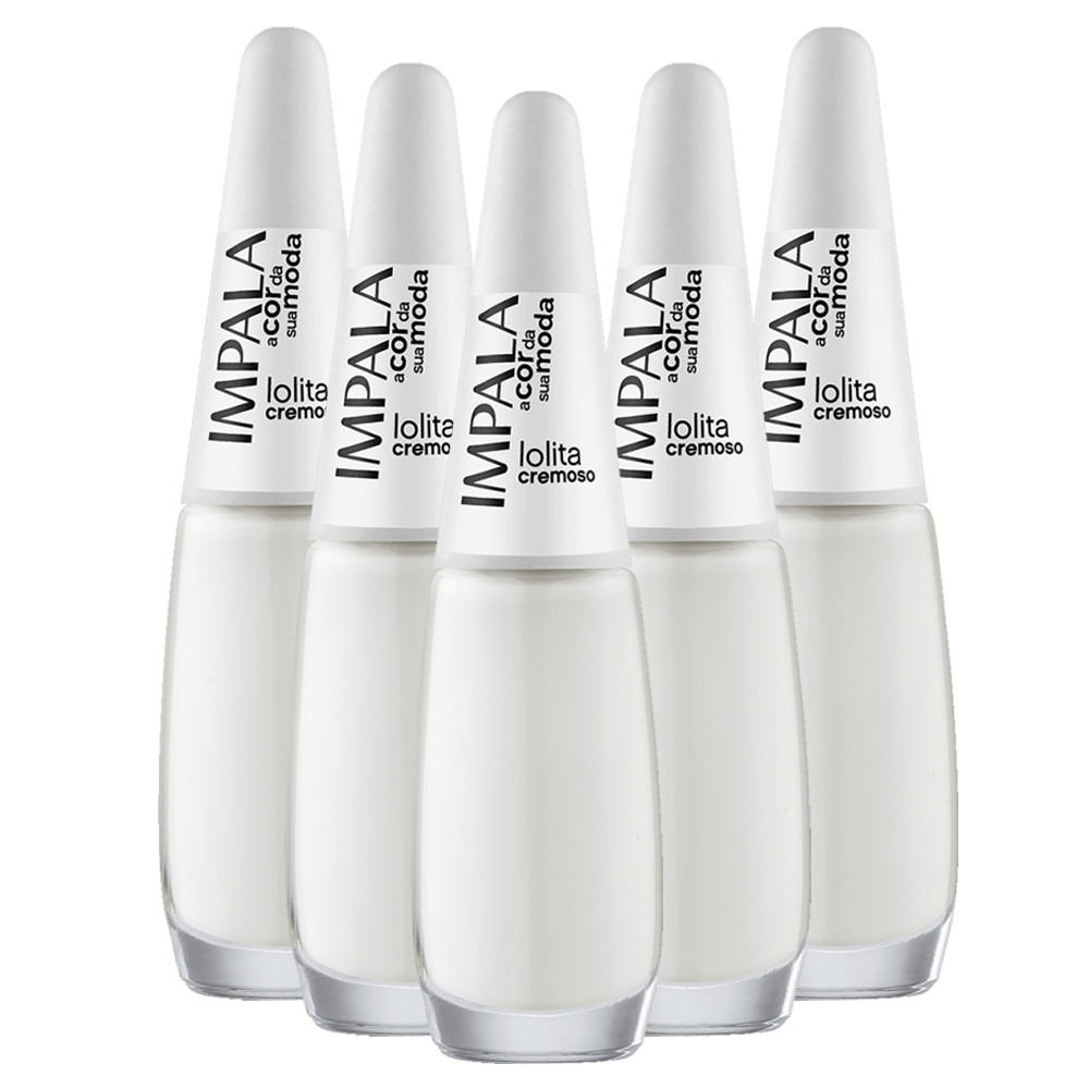 Kit 5 Esmaltes Coleção A Cor da Sua Moda Cor Lolita Impala em Oferta na Shopee