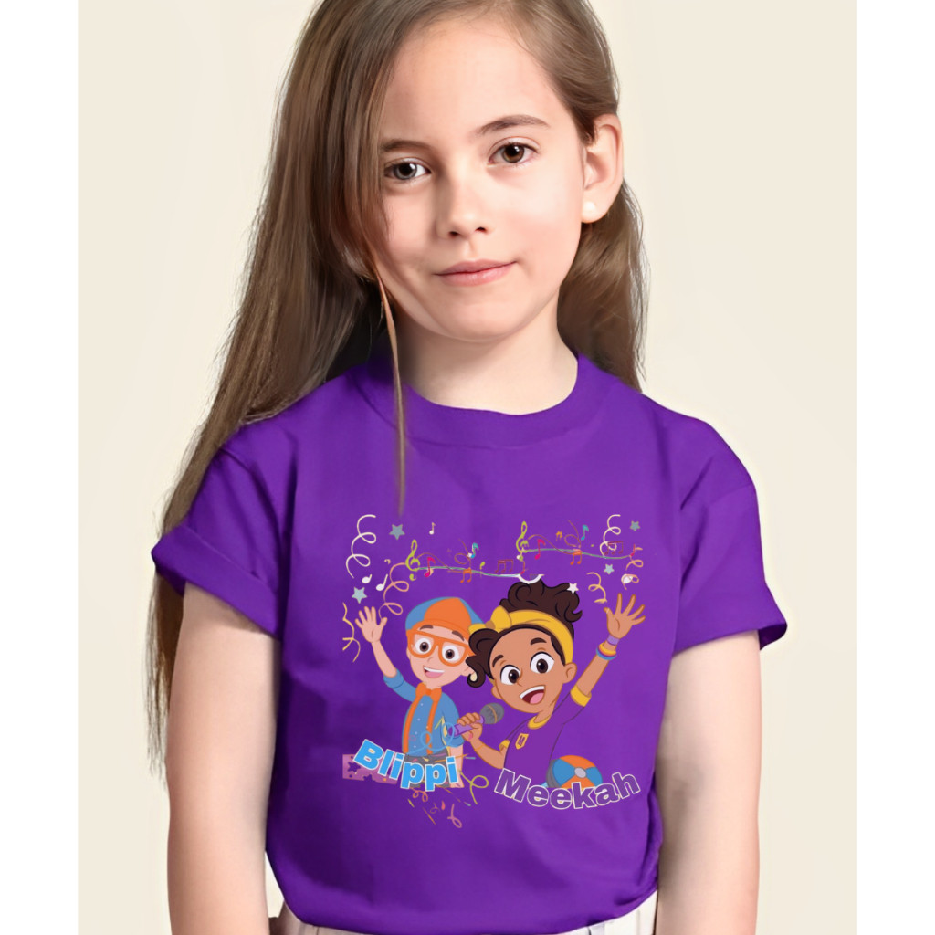 Camiseta Infantil Feminina 100% Algodão Estampas Personagens Moda Kids Tendência Verão