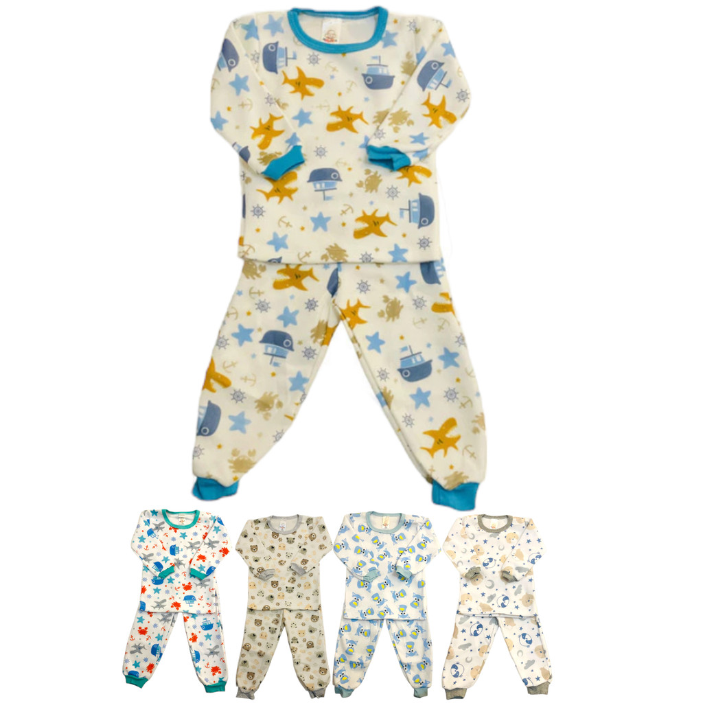 Conjunto Soft Tamanho 123 Quentinho Inverno Pijama Infantil Promoção Masculino Menino em Oferta na Shopee