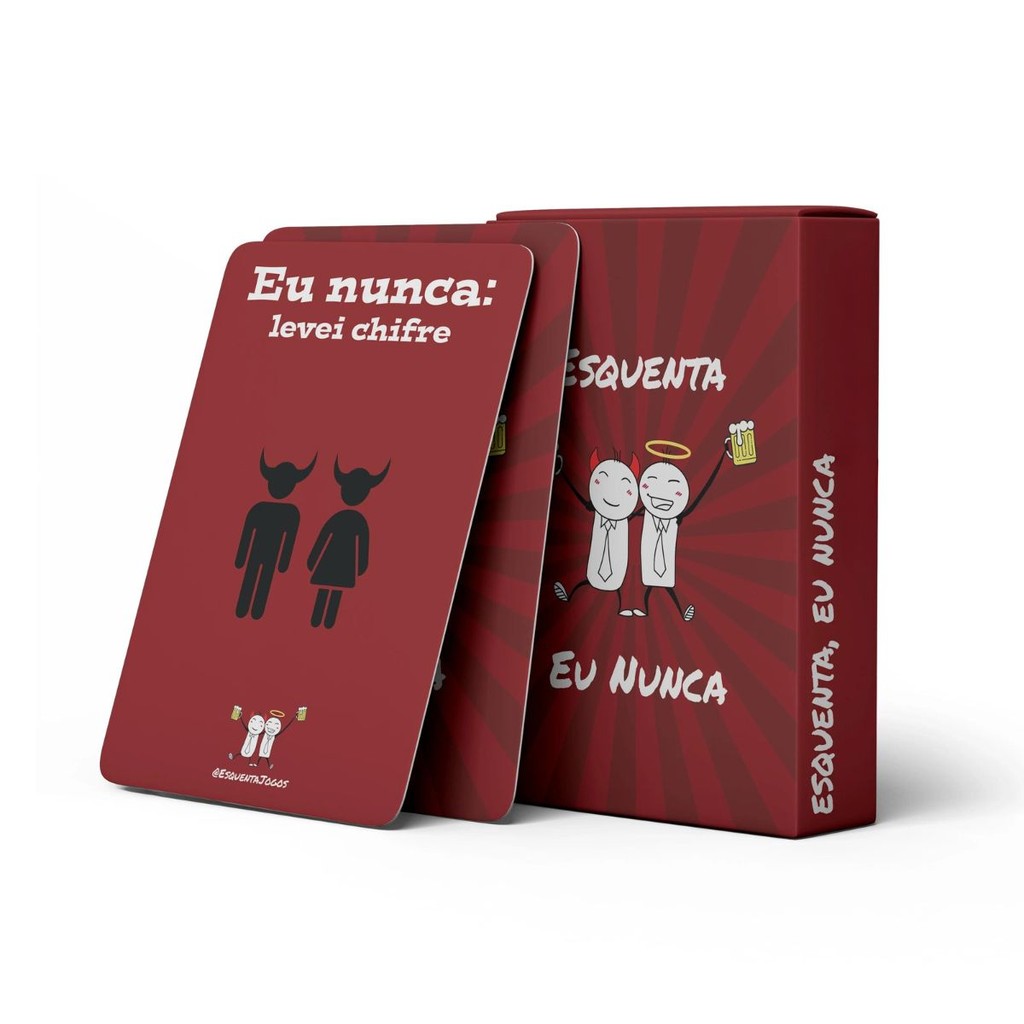 Jogos De Cartas Baralho Diversão Esquenta Eu Nunca em Oferta na Shopee