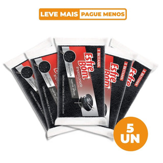 Kit 5 Esponjas Multiuso para Limpeza Pesada EsfreBom