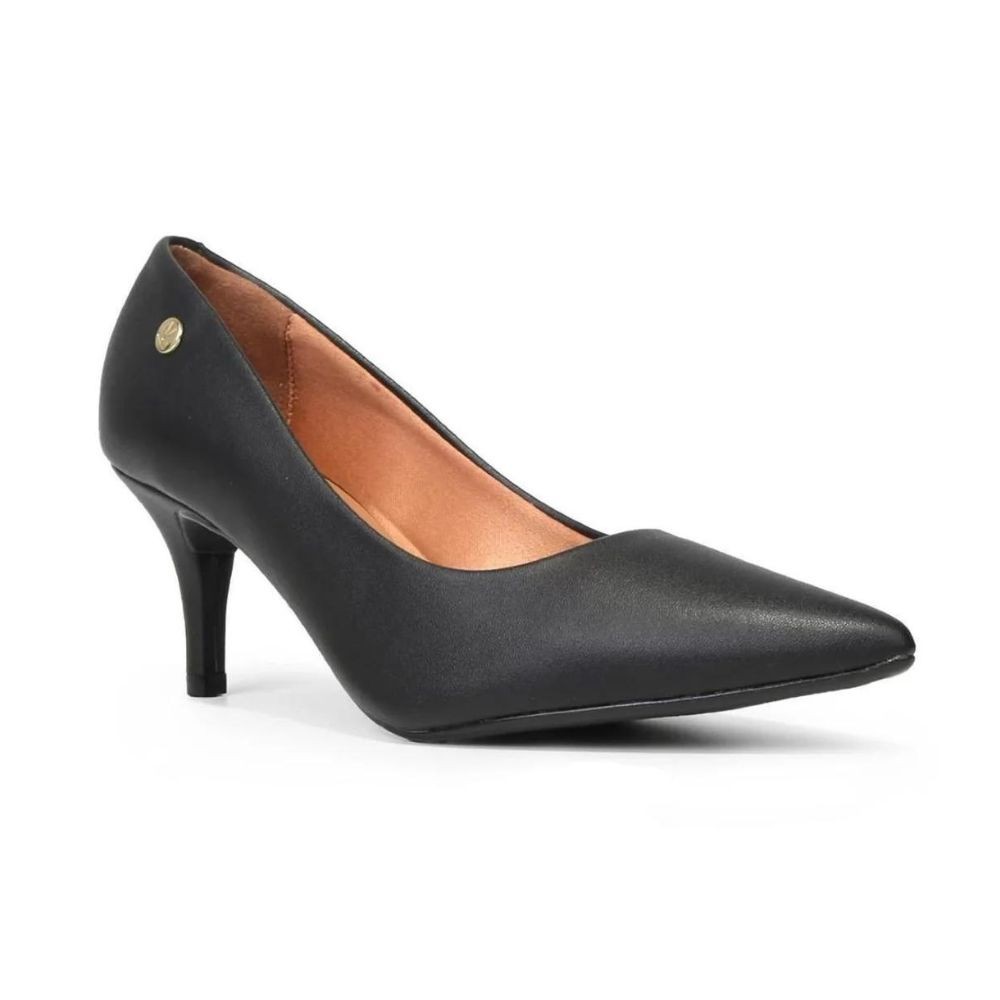 Scarpin Vizzano Feminino Salto Médio Bico Fino salto 8cm Clássica escritório Conforto moda Original