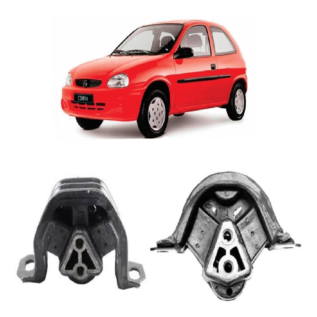Kit De Coxim Calço Motor Esquerdo E Direito Corsa 1994/2005 Celta 01/2005 Sem Ar Condicionado