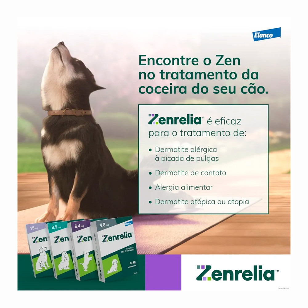 Detalhes do Zenrelia 4,8mg Para Cães Elanco 30 Comprimidos