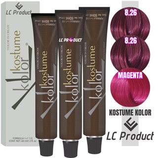 Kit Kostume Kolor Marsala 8.26 (2und) + Magenta 60ml em Oferta na Shopee