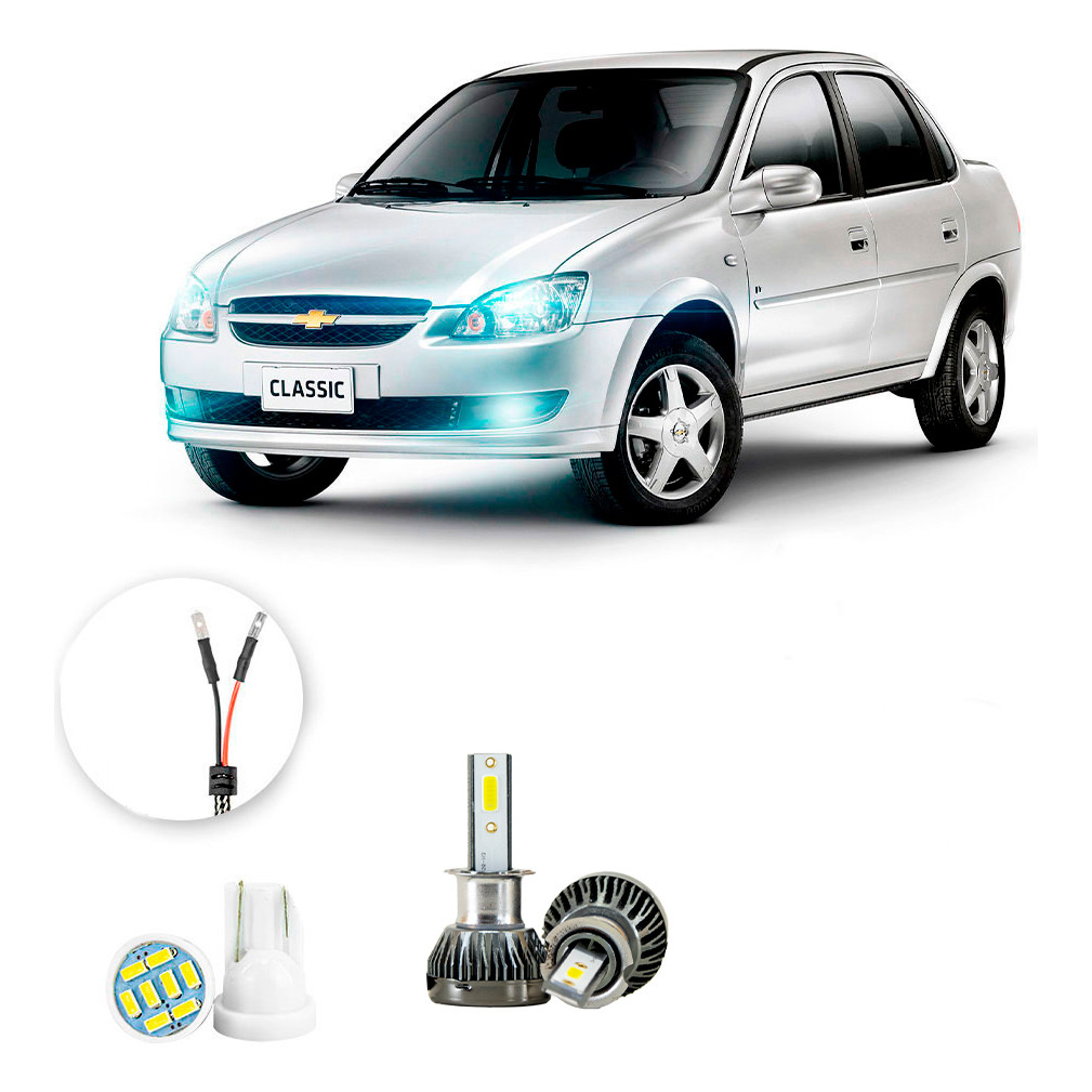 Ultra Led Nano 22000lm Chevrolet Classic 2010-2016 Milha em Oferta na Shopee