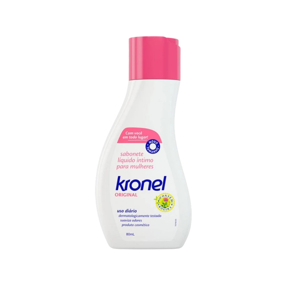 Sabonete Íntimo Feminino Kronel Original 80ml | pH Balanceado | Uso Diário Sem Sabão