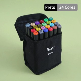 24/36/48/60/80 peças Caneta Marcadora De Ponta Dupla Conjunto De Canetas De Aquarela Especial Para Crianças em Oferta na Shopee