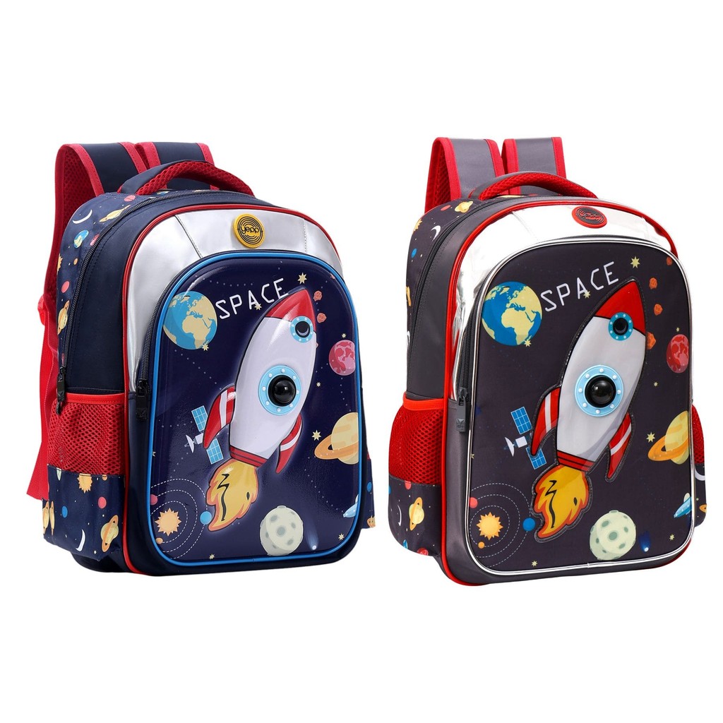 Mochila Escolar Infantil Costas Nave Espacial Astronauta Yepp