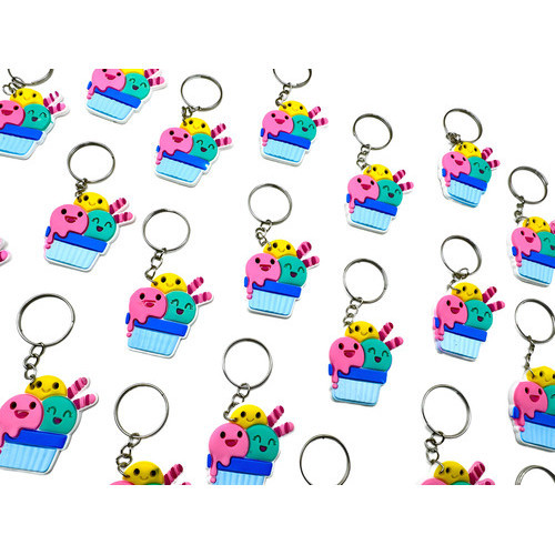 Chaveiro De Sorvete 10un Borracha Mimo Cliente Festa Eventos Novidade