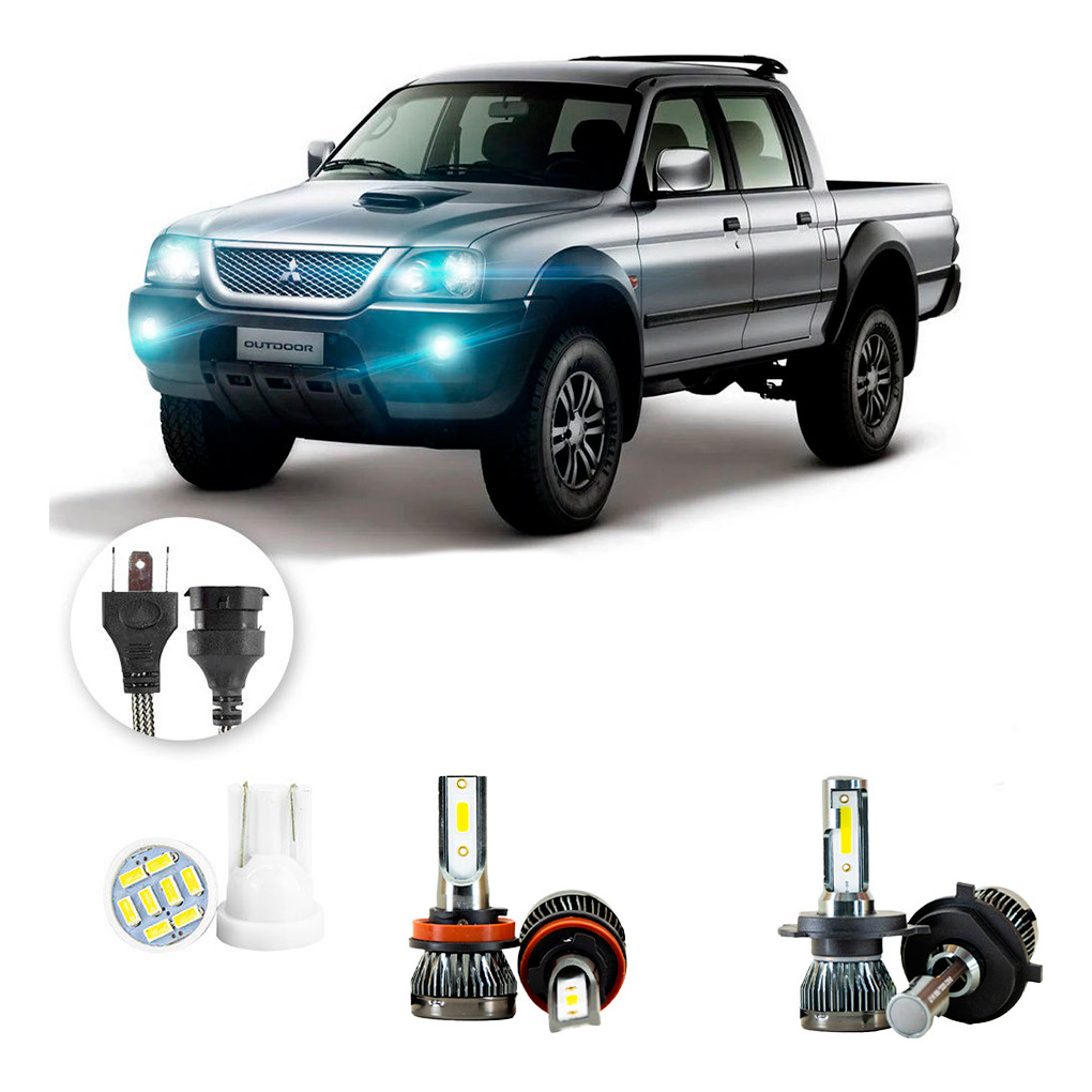 Lampada Led Y3 22000lm Mitsubishi L200 1986-2003 H4 H11