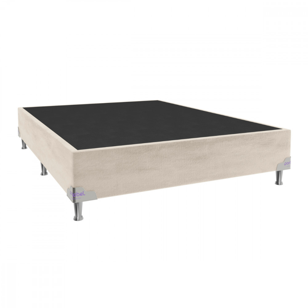 Base para Cama Box Casal 138x188x28 Sued Bege Portobel em Oferta na Shopee