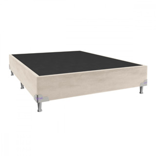 Base para Cama Box Casal 138x188x28 Sued Bege Portobel em Oferta na Shopee
