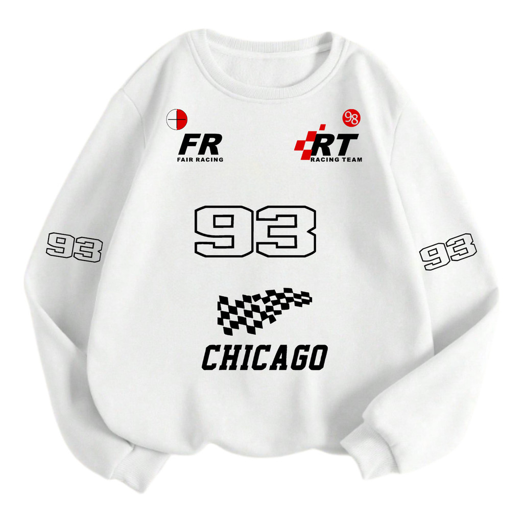 Moletom Gola Redonda Masculino Jersey Chicago 93 Cod 498