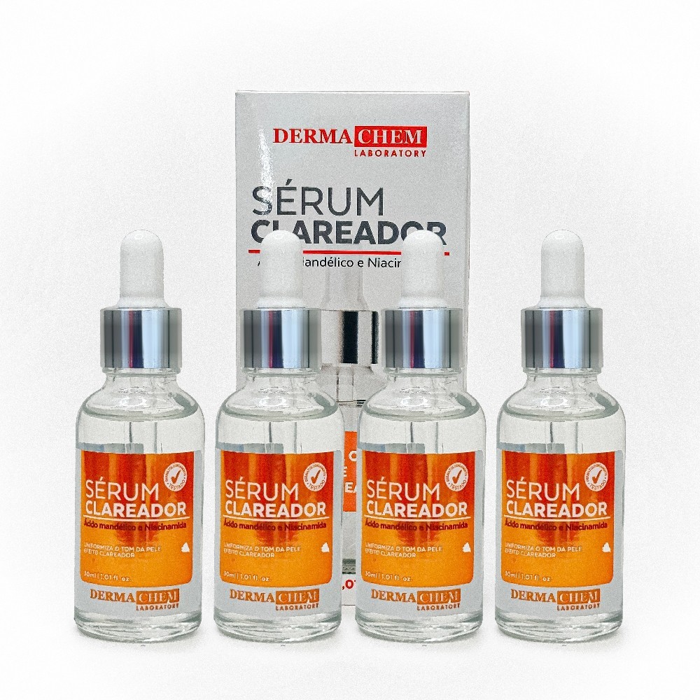 Kit 4 Sérum Clear Clareador 30ml Dermachem em Oferta na Shopee