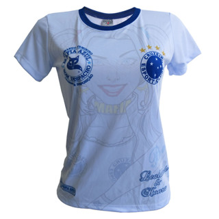 Camisa Feminina Máfia Azul do Cruzeiro Torcida Organizada Oficial em Oferta na Shopee