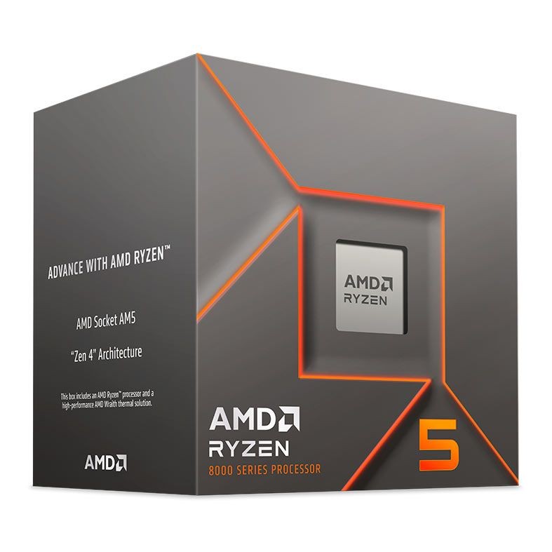 Processador AMD Ryzen 5 8400F 4.2 Ghz AM5 100-100001591BOX