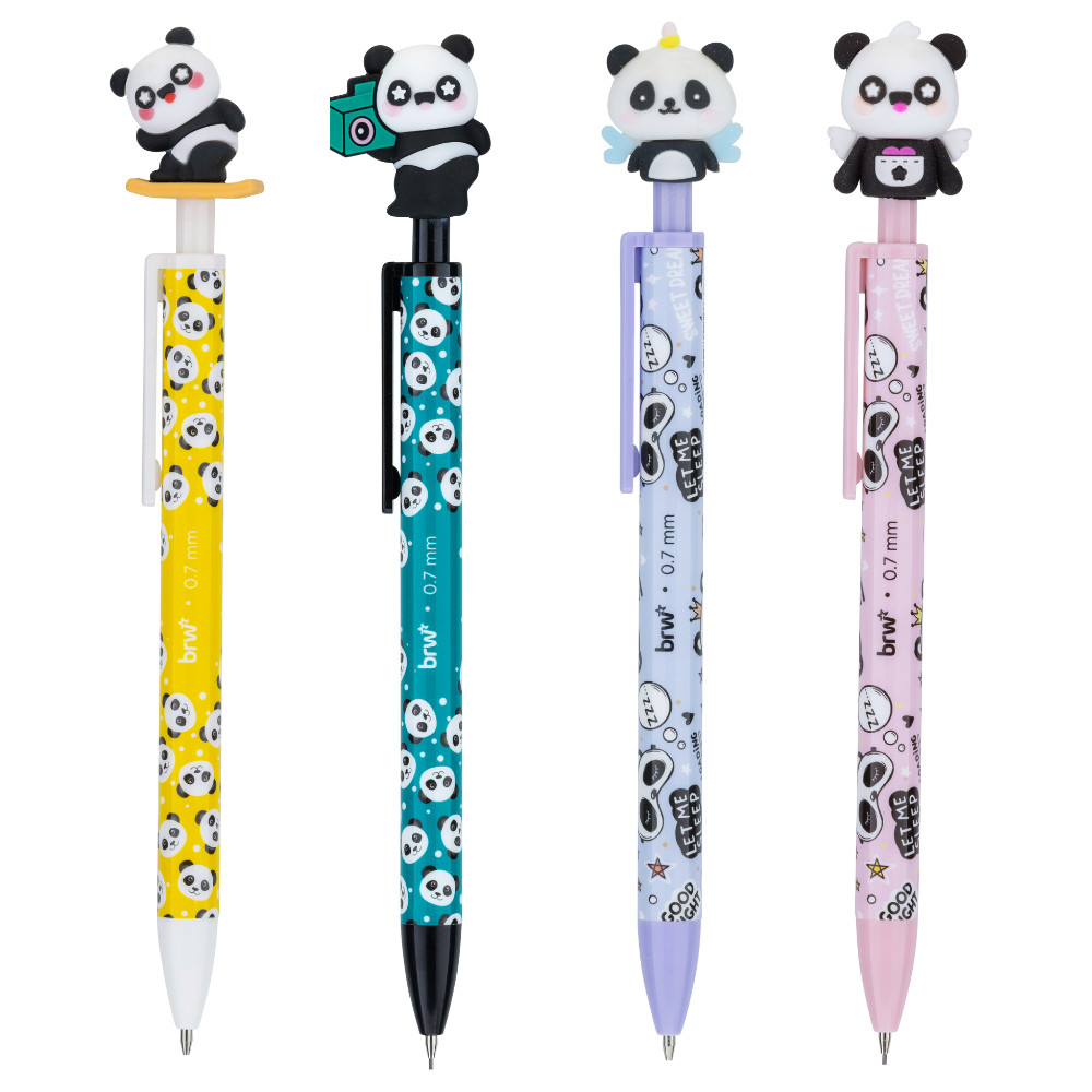 Lapiseira 0.7 Panda Colors Ponteira Divertida BRW