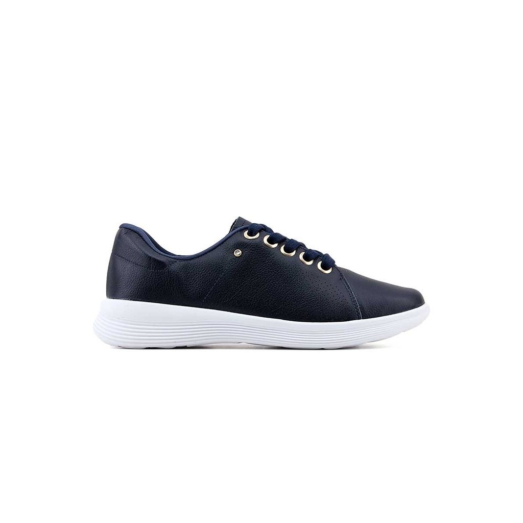 Tênis Casual Usaflex Uc0602001 Couro Marinho - Women Shoes