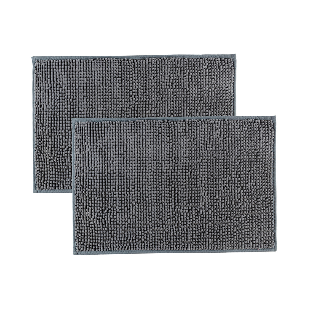 Kit 2 Tapetes De Banheiro Bolinha Popcorn Antiderrapante 40x60cm Chenille