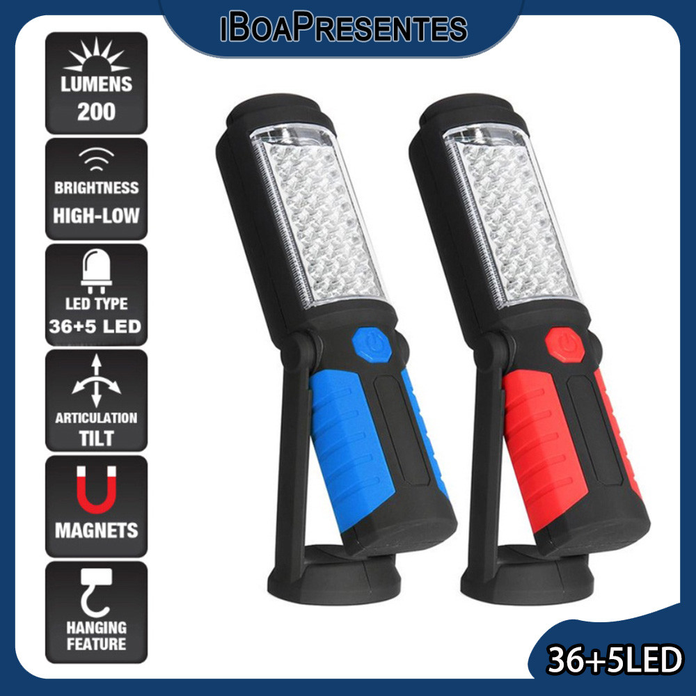 Lanterna Magnético Emergência Recarregável Cob Com 41 Leds PRONTA ENTREGA