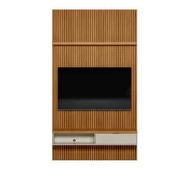 Painel Modular Ripado 1,40m com Nicho e Prateleira Linea Brasil