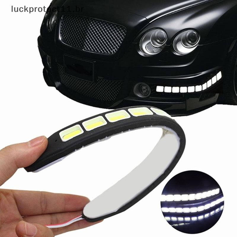 LTBR 1X 10LED 12V Luz Diurna DRL COB Strip Lamp Nevoeiro Carro Dirigindo À Prova D'água ~