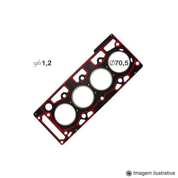 Junta Cabeçote Baspack Fiesta Ecosport Superiorercharger Ka Zetec Rocam 1.0 8V 99/... Gasolina
