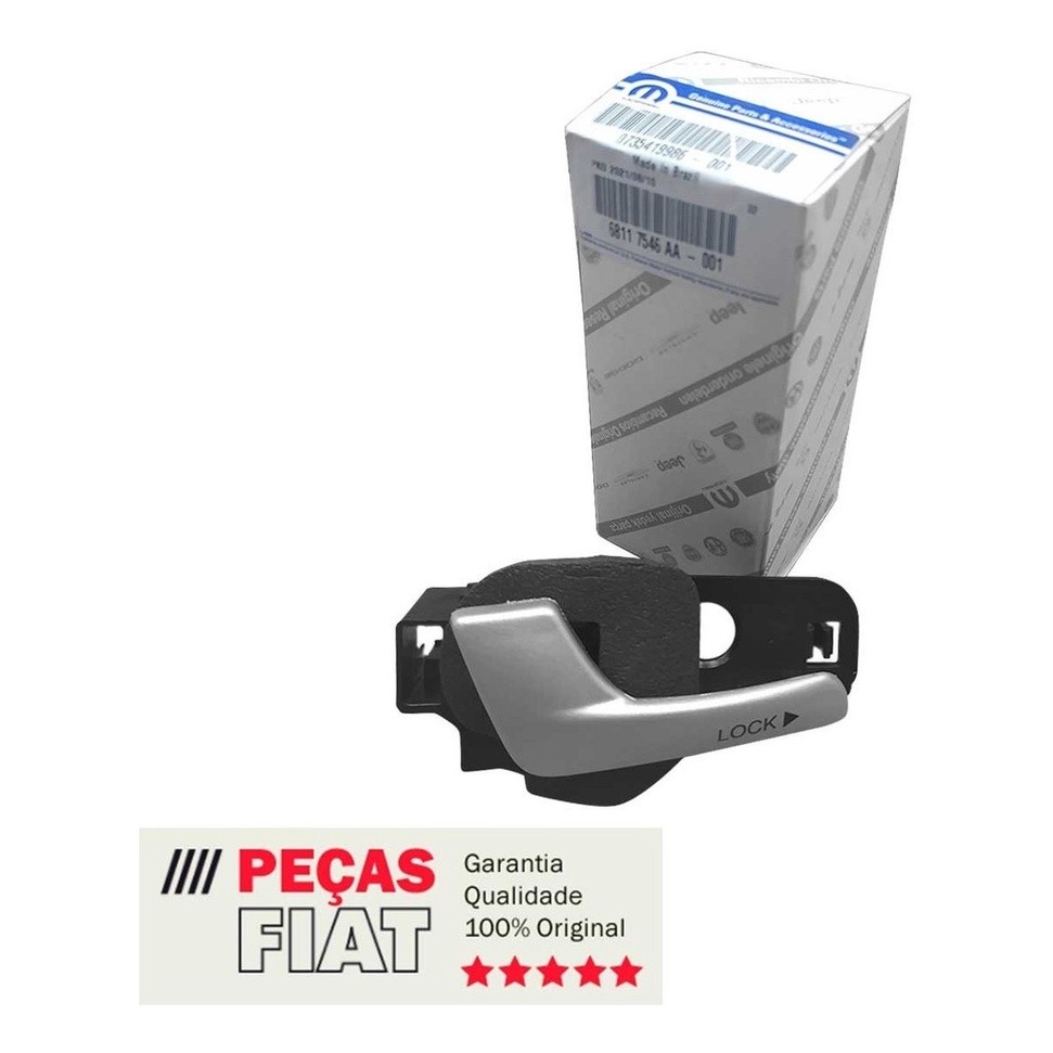 Maçaneta Interna Diant. Esquerda Original Palio Siena Strada em Oferta na Shopee