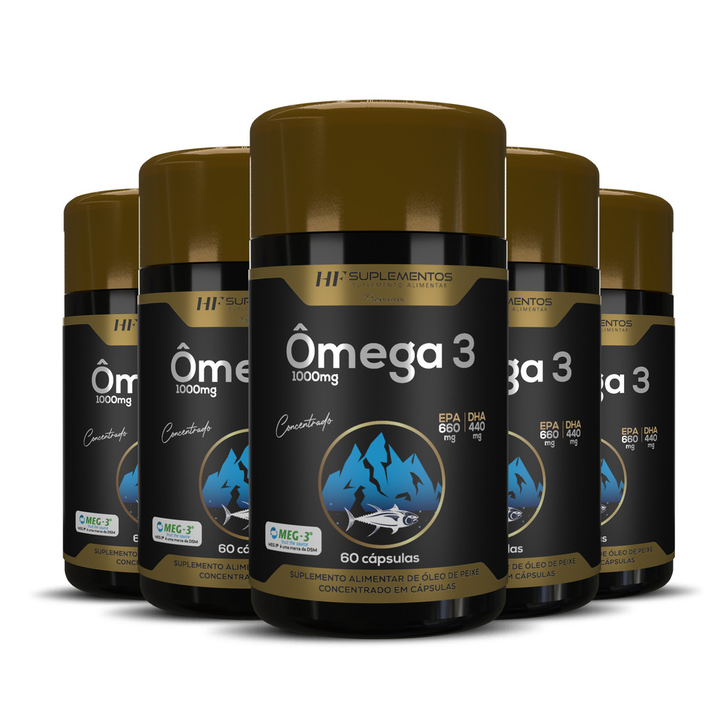 5x OMEGA 3 ALASCA 33/22 CONCENTRADO 1450 MG 60CAPS PREMIUM