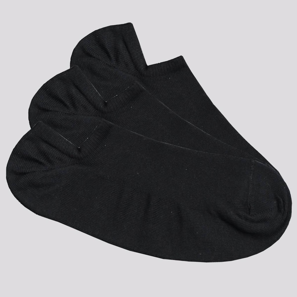 Kit Meia Selene 3 Pares Sapatilha Invisível Preta em Oferta na Shopee