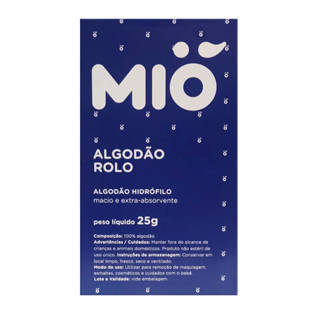 Algodão Mió Rolo Hidrófilo 25g em Oferta na Shopee