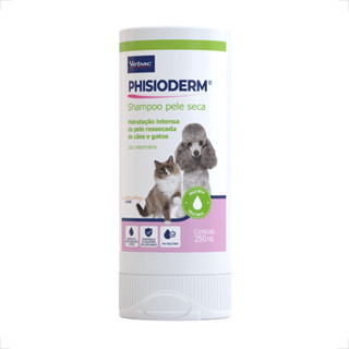 Phisioderm Shampoo Pele Seca Virbac - 250mL em Oferta na Shopee