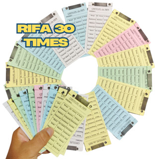 5 10 20 50 Cartela de Rifa Sorteio de 30 Times clubes futebol em Oferta na Shopee